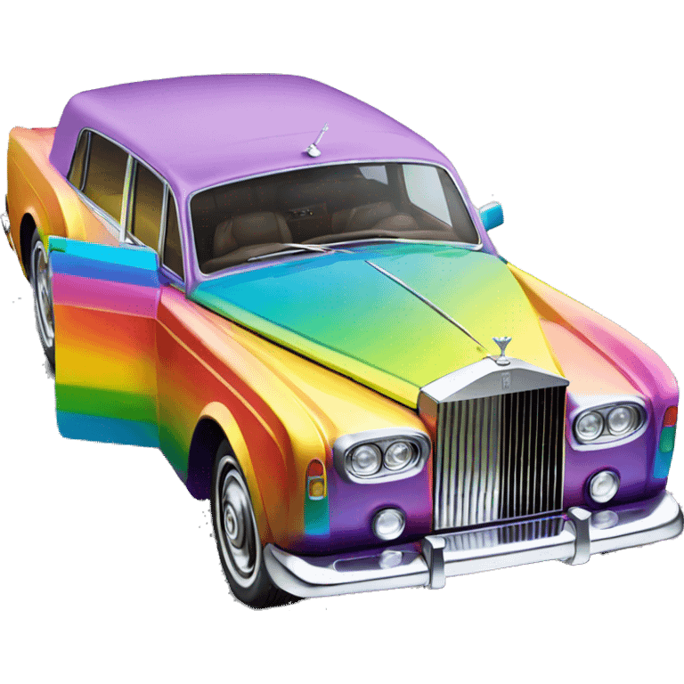 Rainbow rolls Royce  emoji