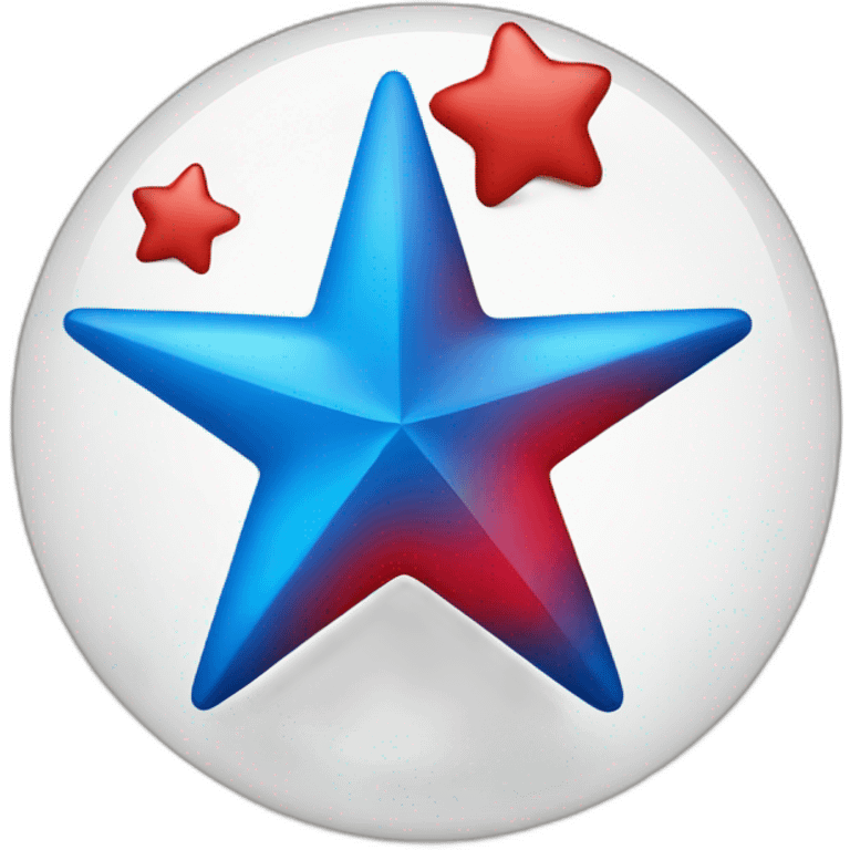 red star in blue circle emoji