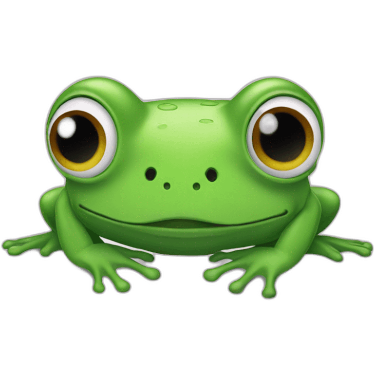 grenouille avec une pampers emoji