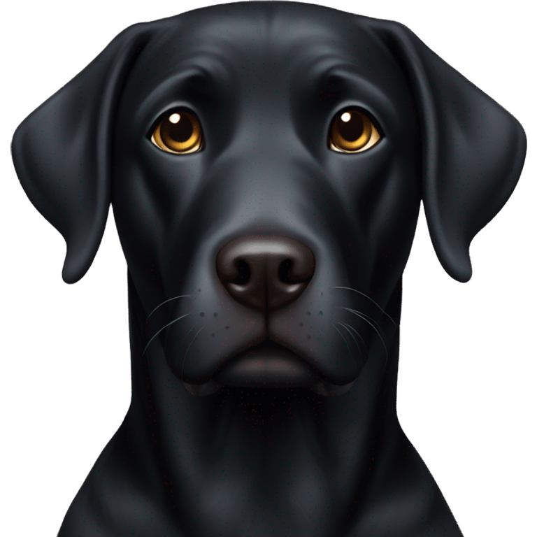 Black lab emoji