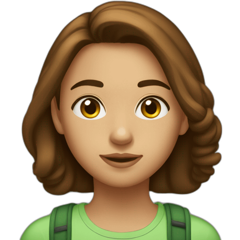 Fille de 17 ans,taille 1m52,poids 58 kg,cheveux très bruns,très lisses,mi courts,avec les yeux mi marrons et verts. emoji