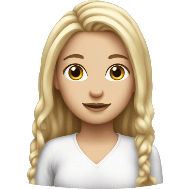 white girl with highlight hair crowfunding emoji