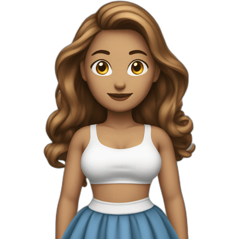 full-body-curvy-beauty-in-a-skirt inferior view emoji