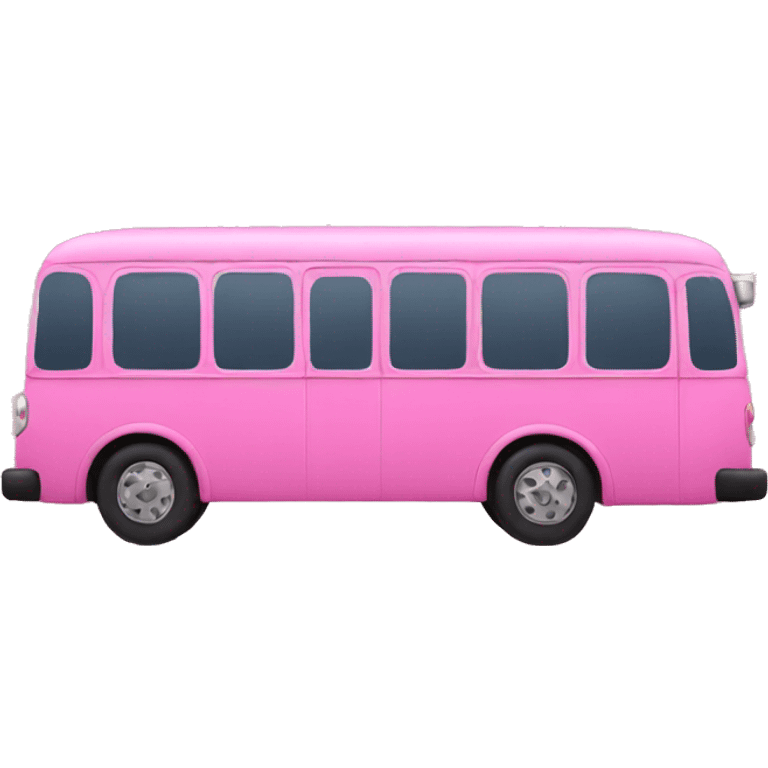 pink bus emoji