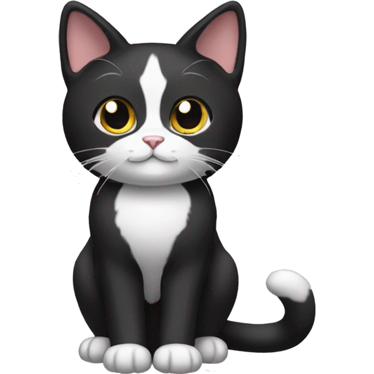 Tuxedo Cat Breed Full Body emoji