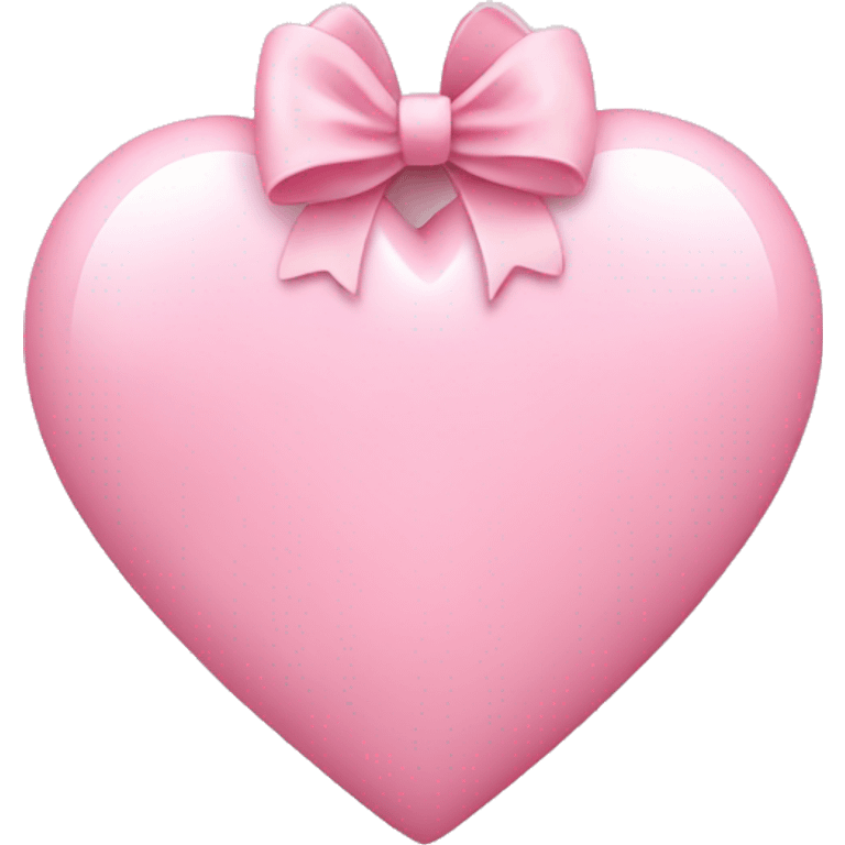 light pink heart with bow  emoji