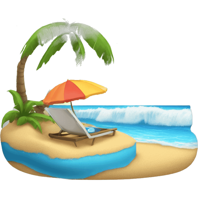 computer beach  emoji