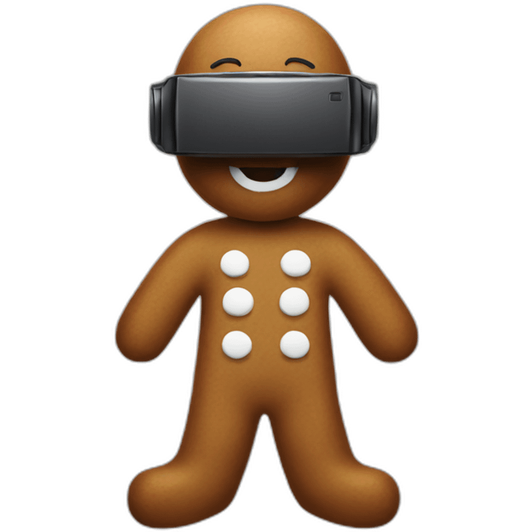 gingerbread-man-in-vr-headset-full body emoji