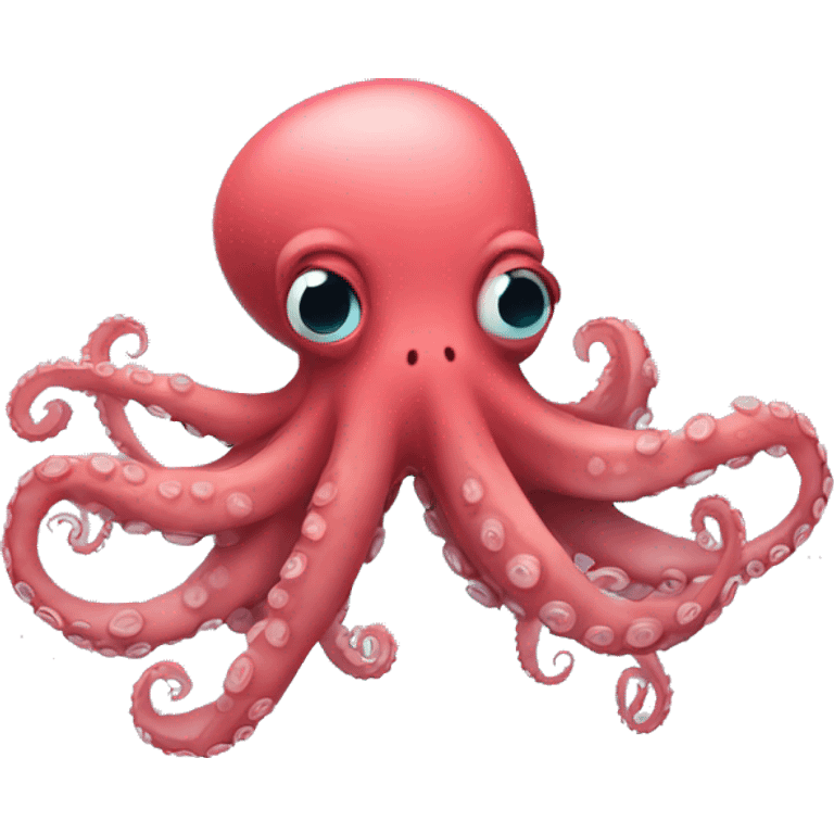 Octopus in love emoji