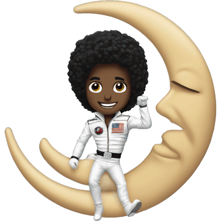 Micheal Jackson on moon emoji