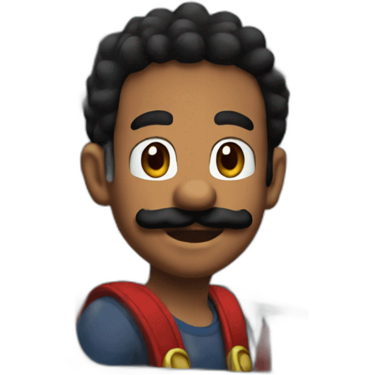 Mario in the bus emoji