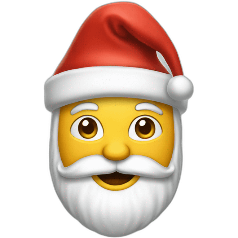 Santa claus saying hohoho emoji