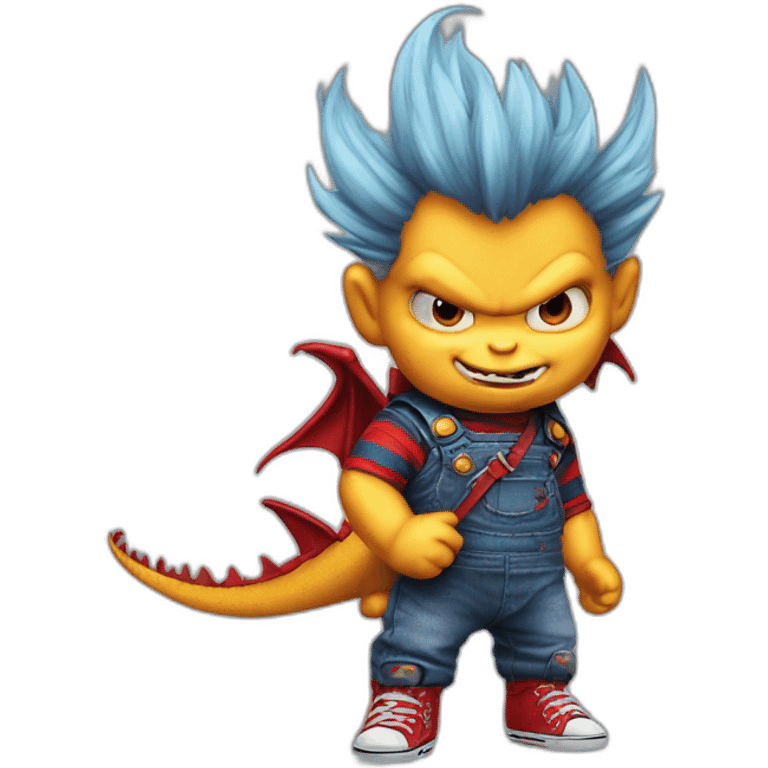 Chucky as a dragon emoji