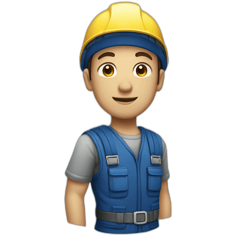 installer dark blue outfit emoji