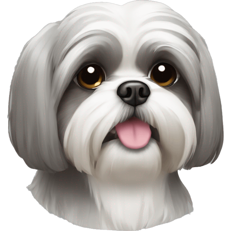 Grey shih tzu emoji