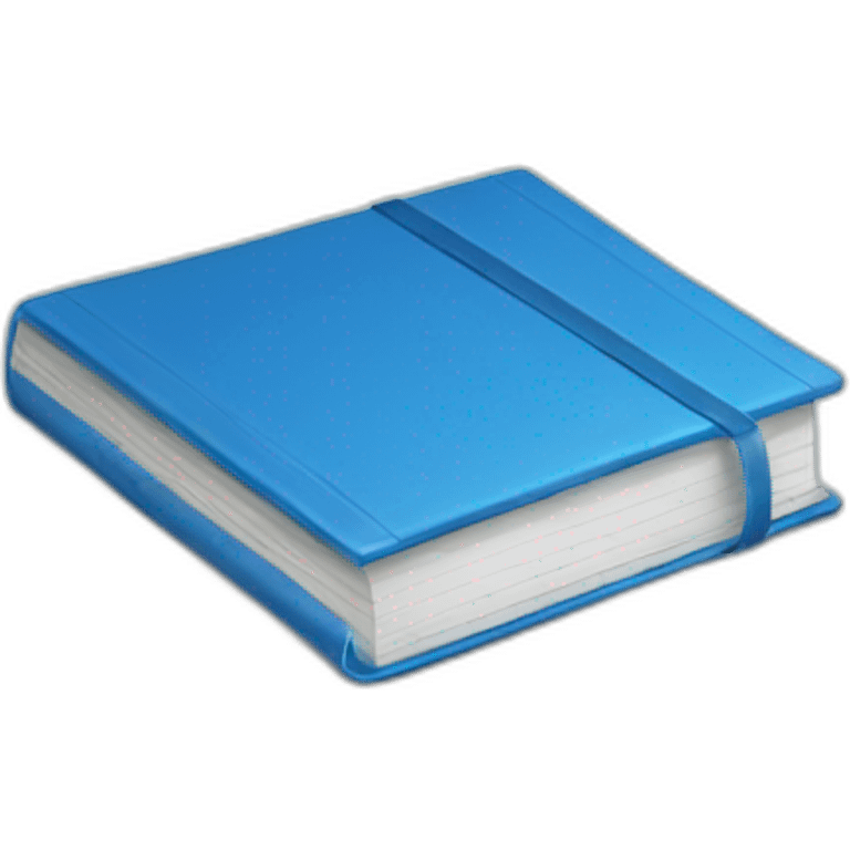 blue notebook emoji