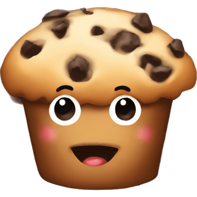 Chocolate chip muffin  emoji