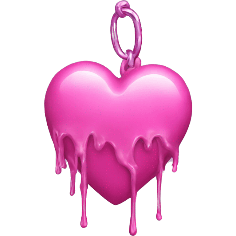 pink chrome heart drip emoji