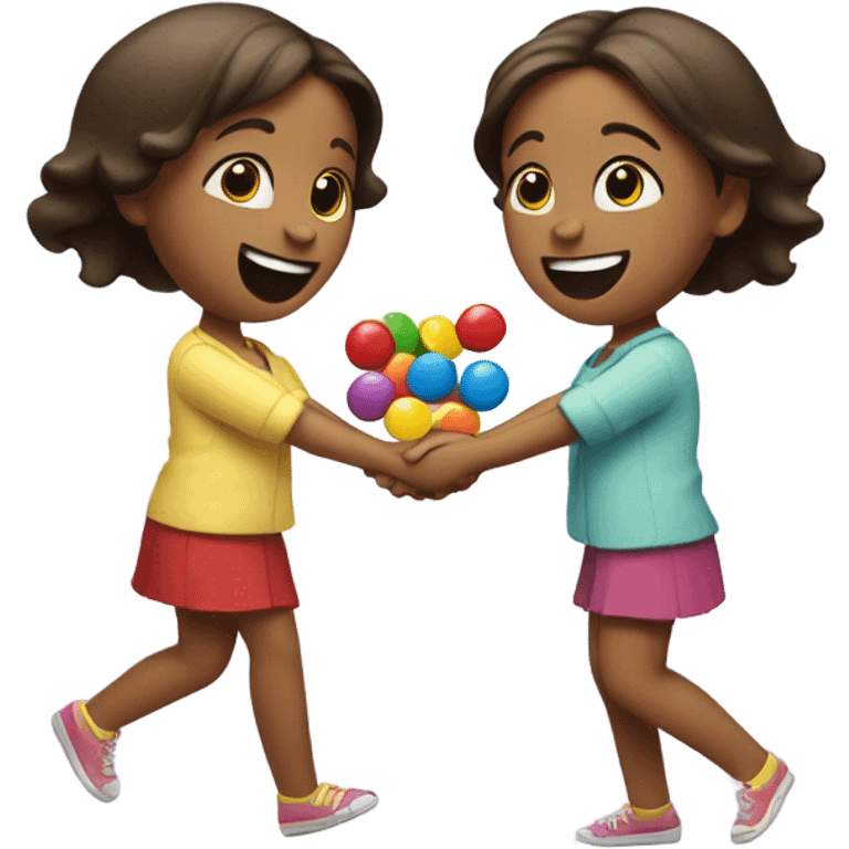 M&M two girls emoji