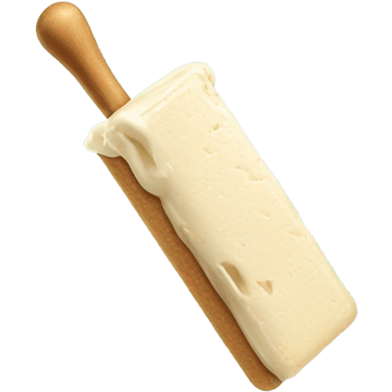 rectangular vanilla ice cream bar on a stick emoji