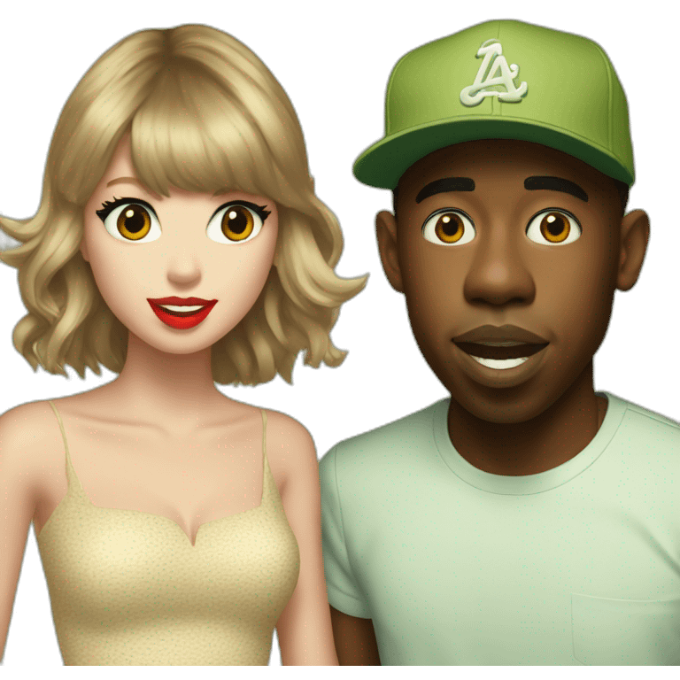 tyler the creator with taylor swift emoji