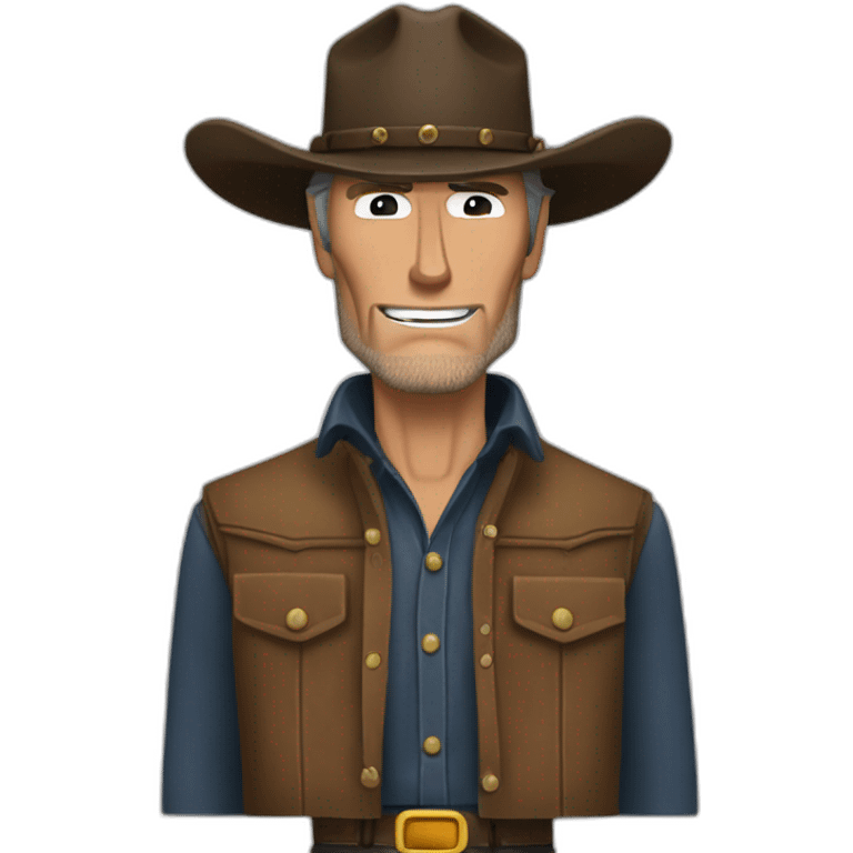 Clint Eastwood cuerpo entero vaquero emoji