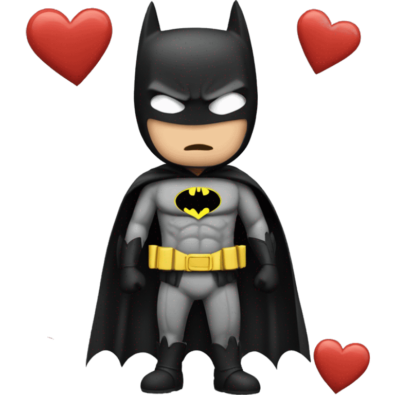 Batman haciendo corazón  emoji