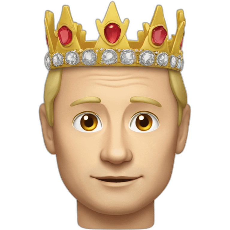 Putin wearing a crown emoji