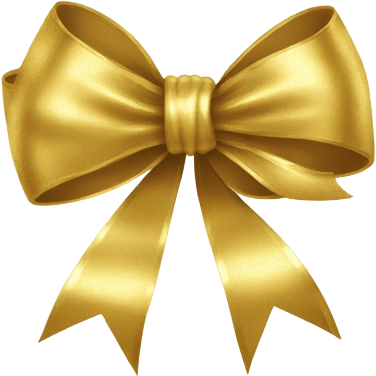 Gold bow emoji