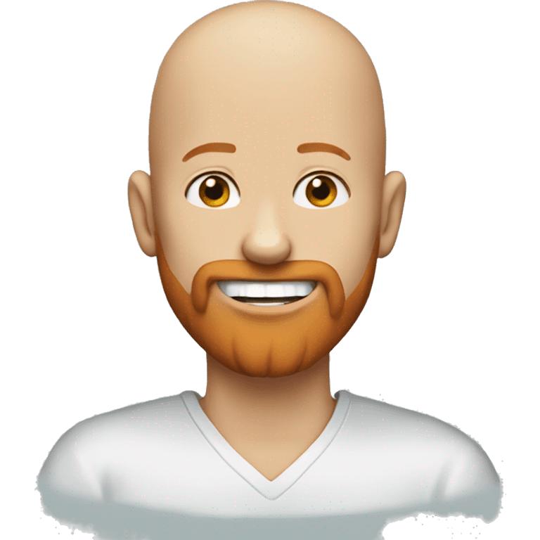 bald person one tooth red beard half alie emoji