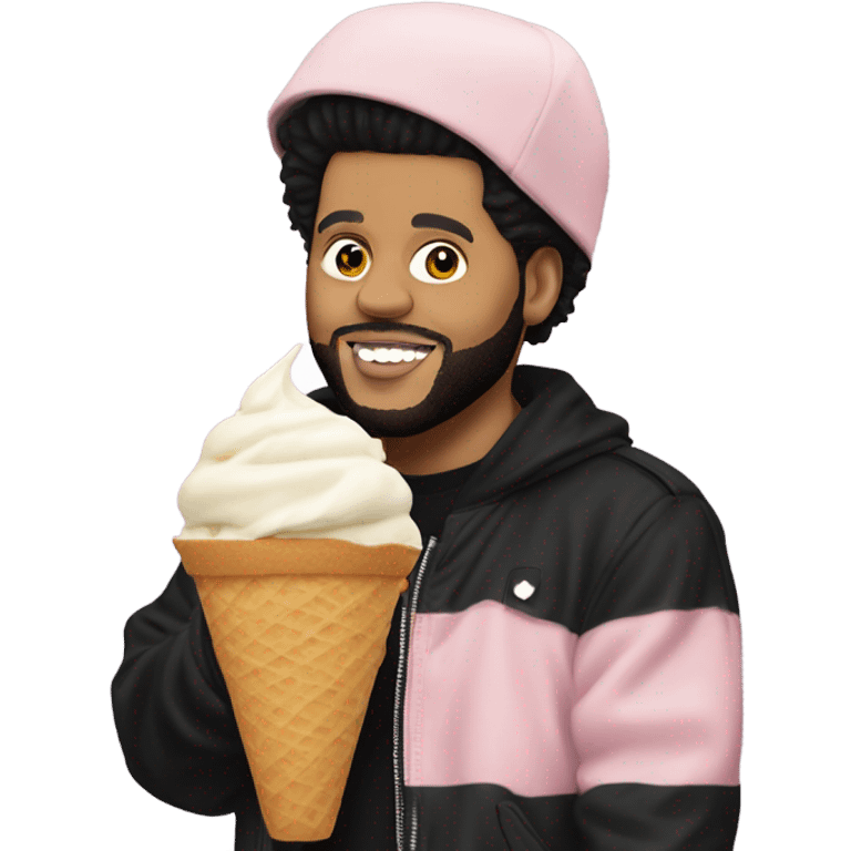 The weeknd with ice cream emoji