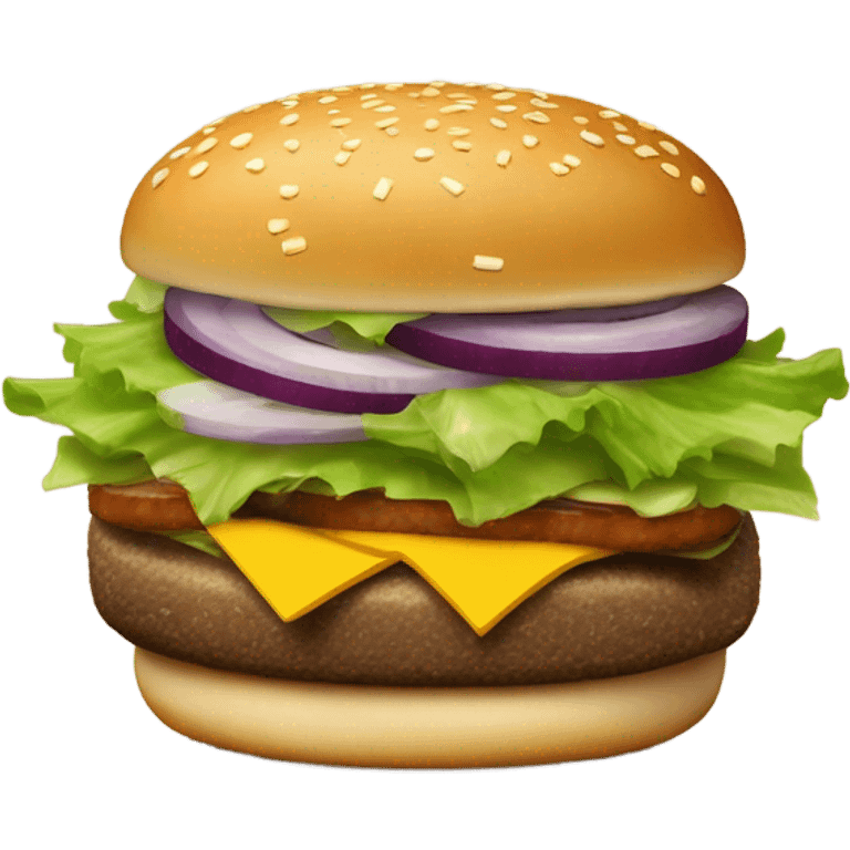 big mac from mcdonald’s  emoji