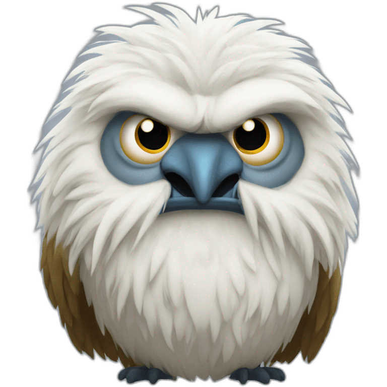 yetti bird grumpy emoji