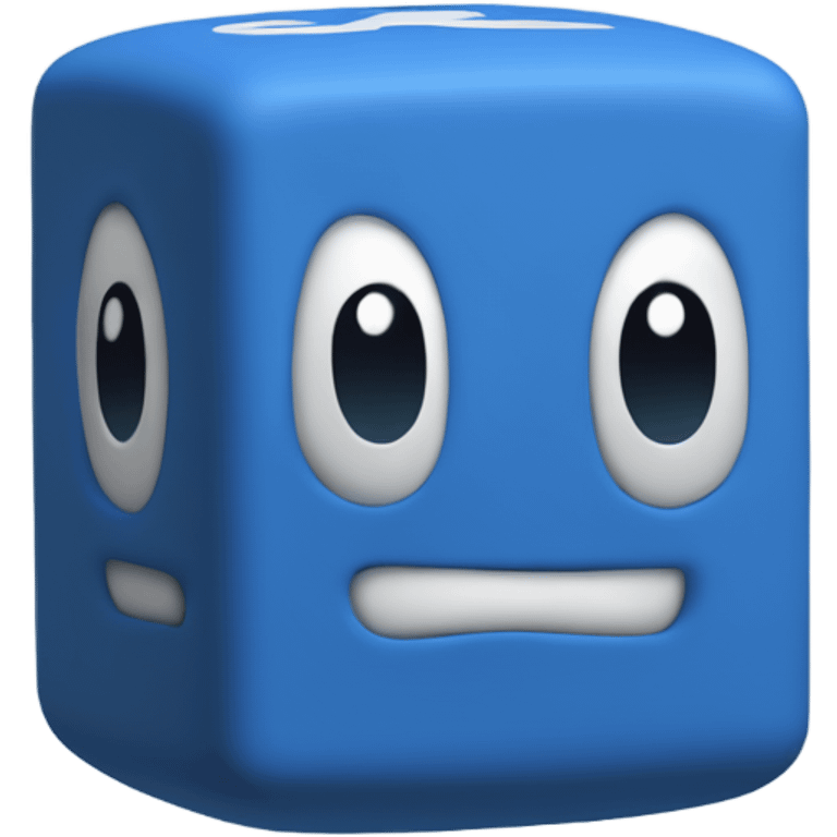 Ramsey Solutions Blue mario question block  emoji