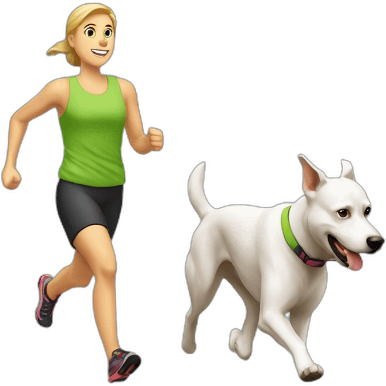 Canicross-activity-runner-and-dog emoji