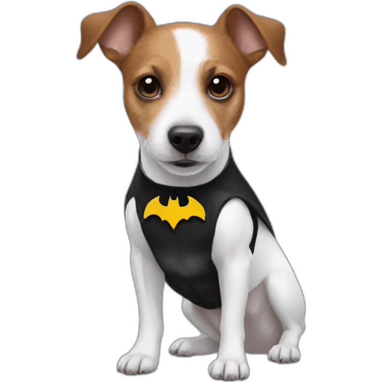 jack russell wear batman emoji