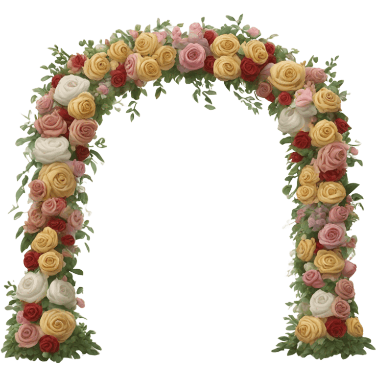 wedding arch made of flowers emoji