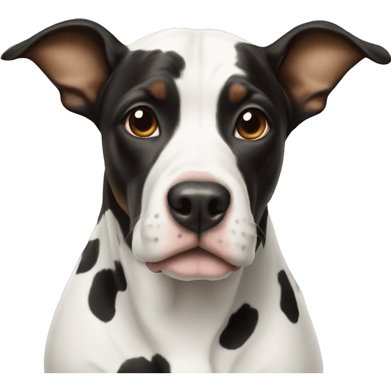 dog with cow print emoji