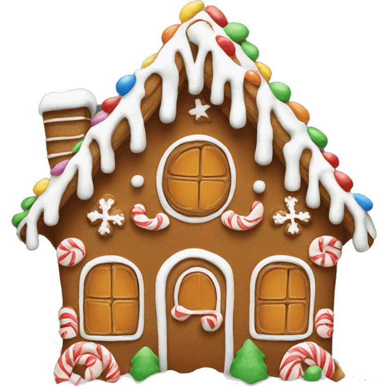 gingerbread house emoji