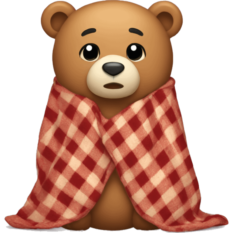 Bear with a blanket emoji