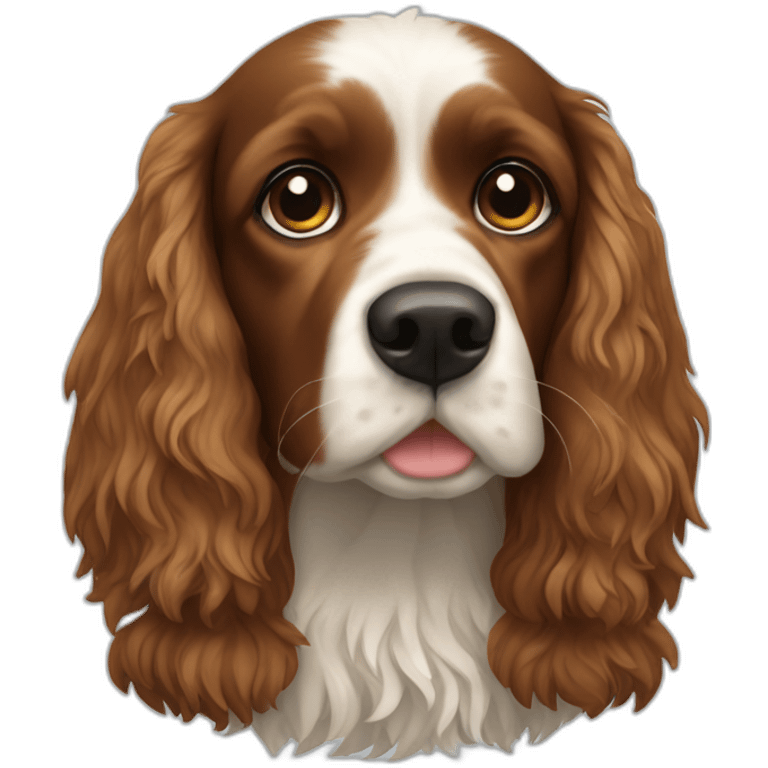 Breton spaniel head emoji