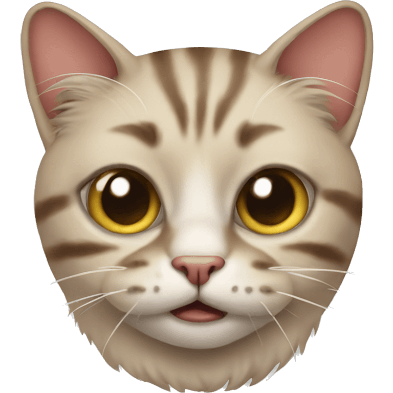 Ugly cat emoji