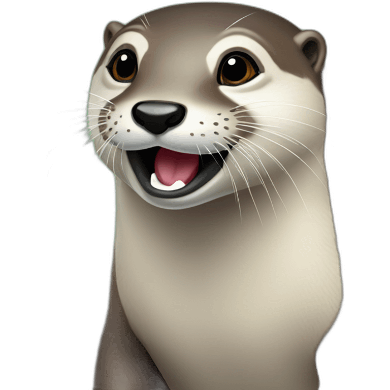 Loutre câlin loutre emoji