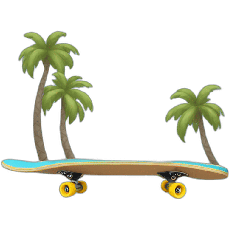 Venic beach skateboarding emoji