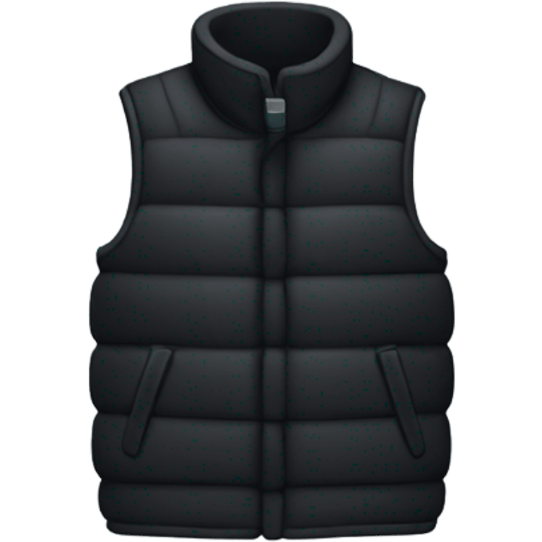 Black puffer vest emoji