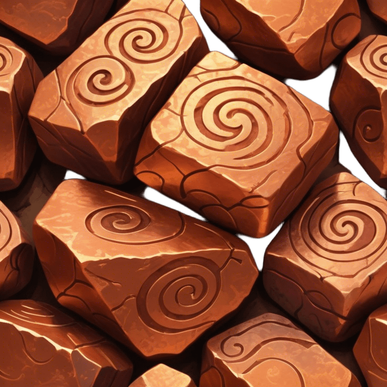 Cinematic Realistic Copper Ore, Warm and earthy, with rich, reddish-brown hues and intricate swirls of natural patterns across the rough, raw surface. The metal catches light with a gentle, glowing shimmer, exuding a rustic, organic charm. Soft glowing outline, capturing the essence of earthy elegance and natural beauty in raw copper ore. emoji