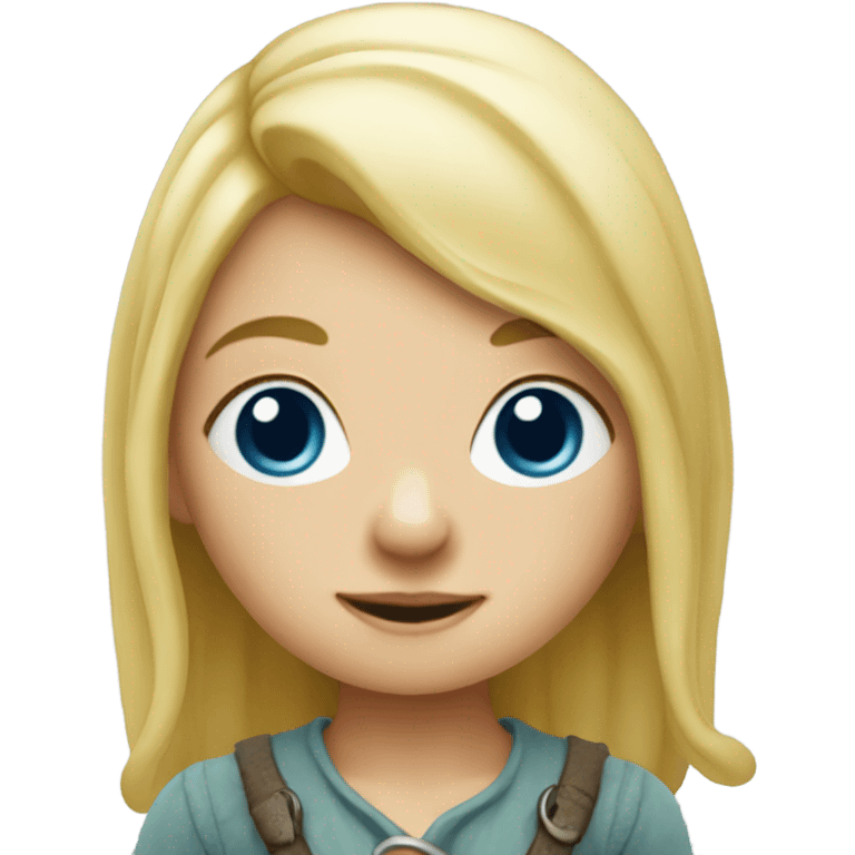 Blonde girl gnome emoji