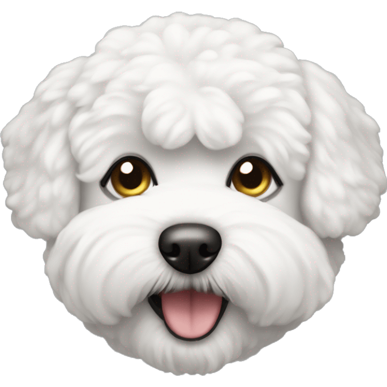 Bichon frise face emoji