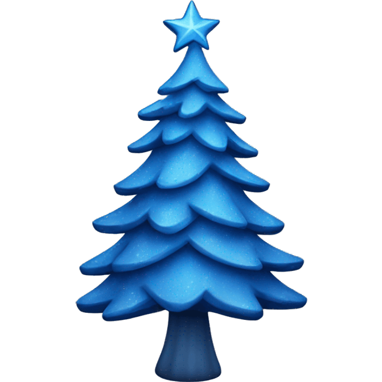 blue christmas tree emoji