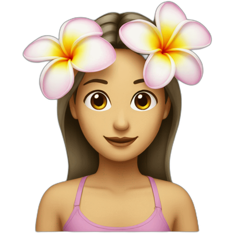 plumeria flower emoji